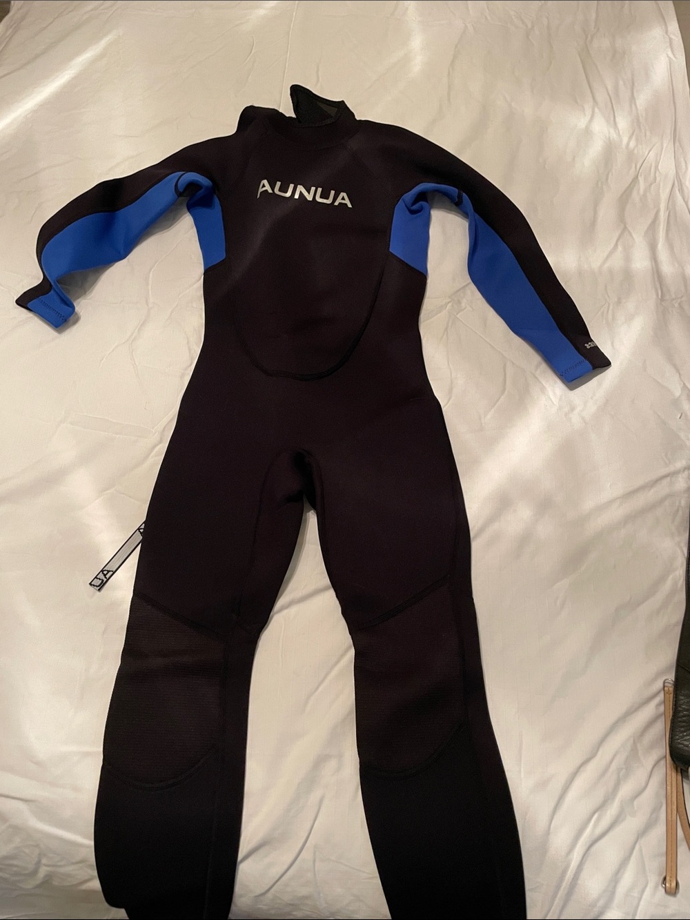 Kids Black & Blue Full-Body Wetsuit